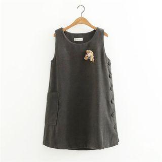 Pocketed Sleeveless Dress