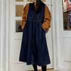 Sleeveless Denim Overall Dress / Blouse