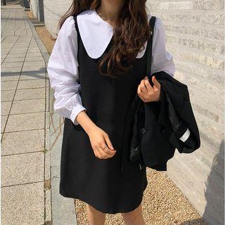 Color-block Long Sleeve Dress