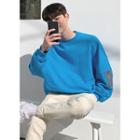 Zip-detail Seam-trim Oversized Sweatshirt
