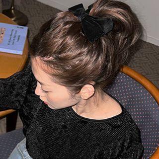 Suedette Ribbon Hair Barrette