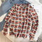 Floral Long-sleeve T-shirt Multicolor - One Size