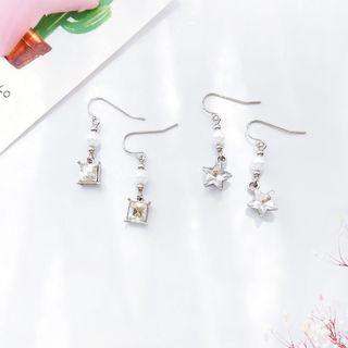 Rhinestone Faux-pearl Drop Earring
