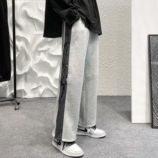 Two Tone Drawstring Harem Pants