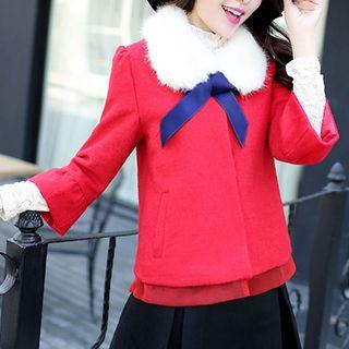 Plain Snap-button Jacket