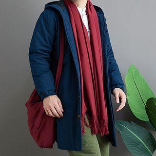 Frog Buttoned Hooded Jacket