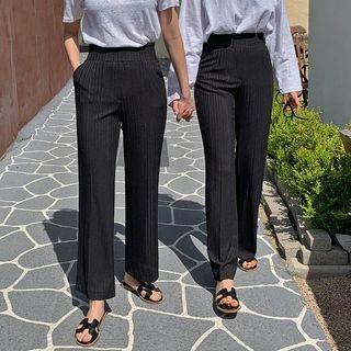 [magic Pants] Ribbed Pants (basic/long)