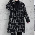 Double Breasted Print Long Coat