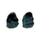 Irregular Glaze Alloy Earring 1 Pair - Earring - Silver Pin - Blue - One Size