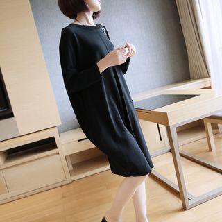 Batwing 3/4 Sleeve Midi Knitted Dress
