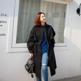 High-neck Flap-detail Parka