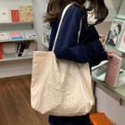Embroidered Tote Bag Off-white - One Size
