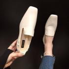 Plain Square Toe Loafers