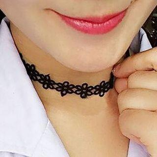 Cutout Cherry Blossom Choker