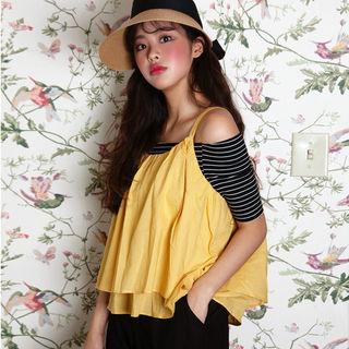 Double-strap Layered Camisole Top