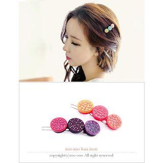 Rhinestone Ball Hair Clamp