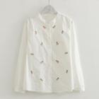 Pineapple Embroidered Blouse