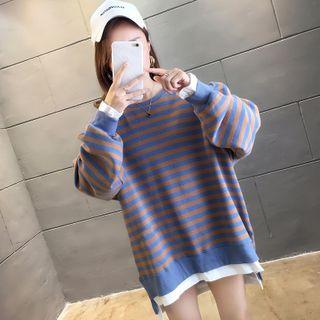 Oversize Striped Sweatshirt