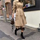 Double-breasted Trench Coat Brown - One Size