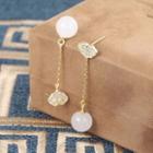 Cloud Sterling Silver Gemstone Dangle Earring 1 Pair - Gold - One Size