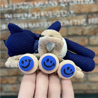 Bear Fabric Hair Clamp Blue - One Size
