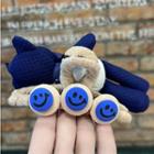 Bear Fabric Hair Clamp Blue - One Size
