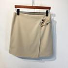 Buckled Mini A-line Skirt