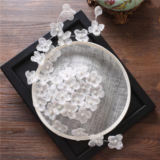 Wedding Floral Mesh Fedora Hat