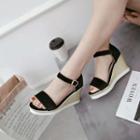 Two Tone Wedge Sandals
