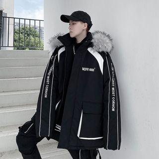 Lettering Padded Parka