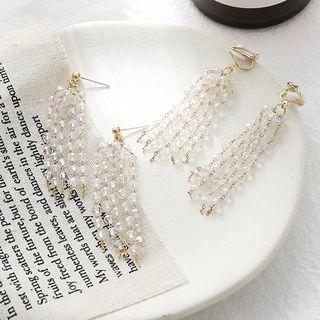 Fringed Drop Earring / Clip-on Earring