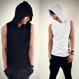 Sleeveless Hood Top