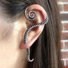 Octopus Earring Single - Silver - One Size