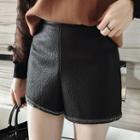 Studded Faux Leather Shorts