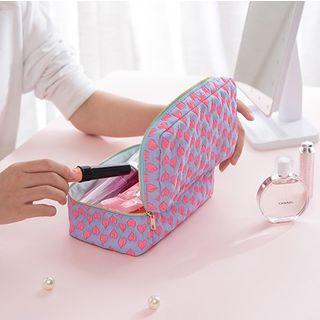Heart Patterned Make Up Pouch