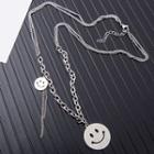 Smiley Face Chain Necklace As Shown In Figure - One Size