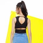 Eco-friendly Plain Open-back Tank Top