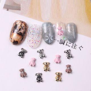 Set Of 2: Bear Nail Art Decoration
