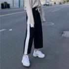 Tie-waist Pocketed Wide-leg Pants