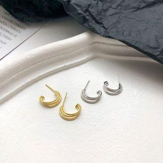 Layered Stud Earring