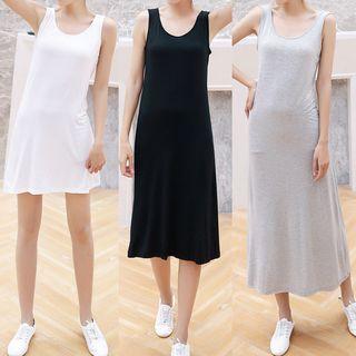 Plain Mini Tank Dress / Midi Dress