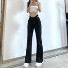 Cut Out Bell Bottom Pants