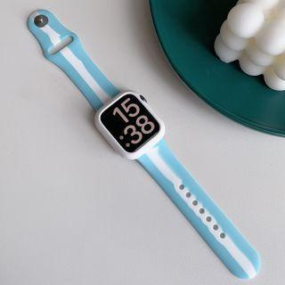 Two-tone Silicone Apple Watch Strap