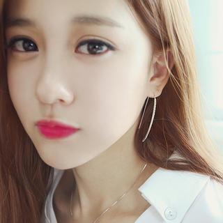 Rhinestone Long Earrings