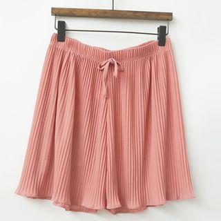 Chiffon Accordion Pleat Shorts