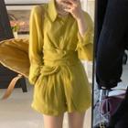 Set: Long Sleeve Shirt + Shorts