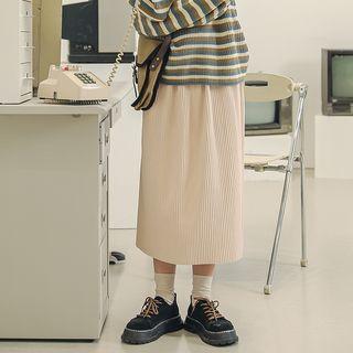 Midi Straight-fit Skirt Almond - One Size