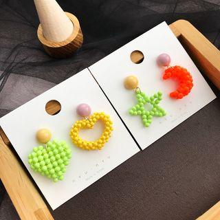 Non-matching Moon & Star / Heart Earring