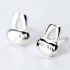 S925 Sterling Silver Rabbit Stud Earring