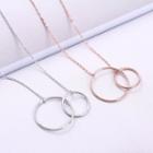 925 Sterling Silver Circle Pendant Necklace